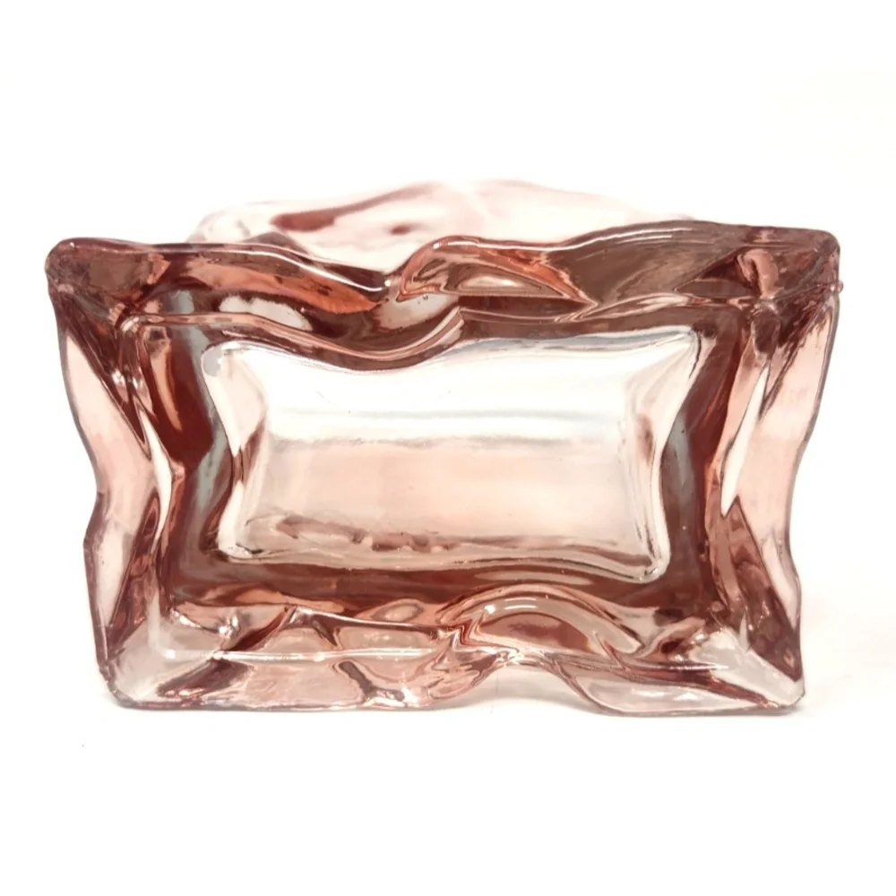 Swirl Glass Vase Sculptural Organic Modern Tabletop Decor Artisan Rippled 6 Inch